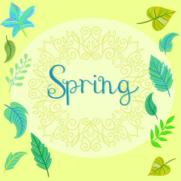 Бесплатное векторное изображение Дизайн весна фон
