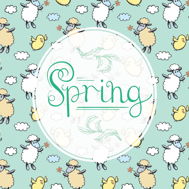 Spring background design