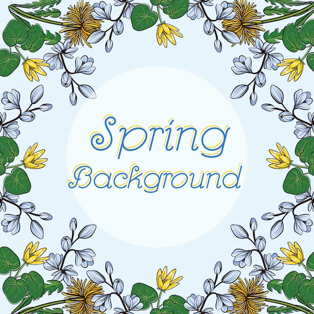 Spring background design