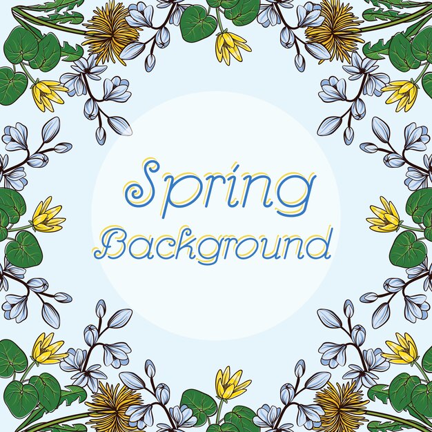 Spring background design