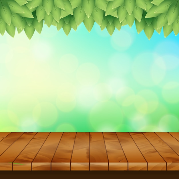 Free Vector  Empty wooden room