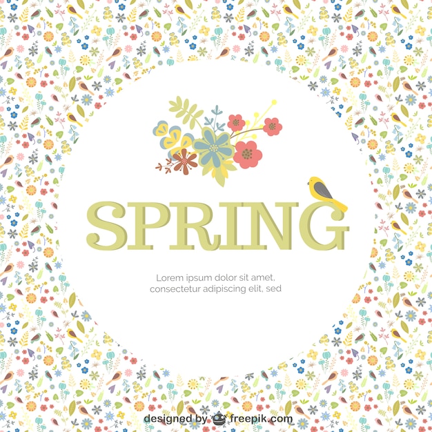 Spring background template