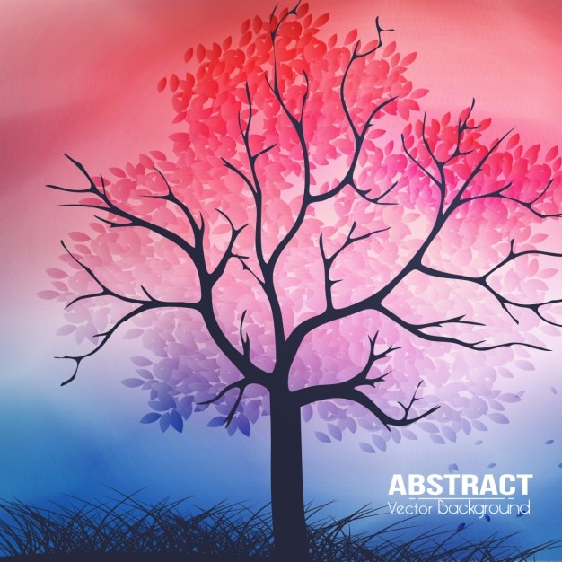 Free vector spring background with abstract style