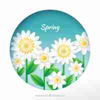 Free vector spring background