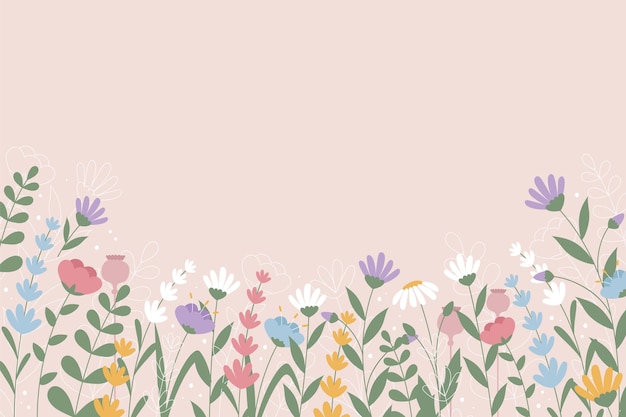 Free vector spring background