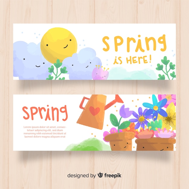 Spring banners