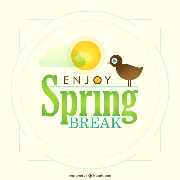 Spring break vector