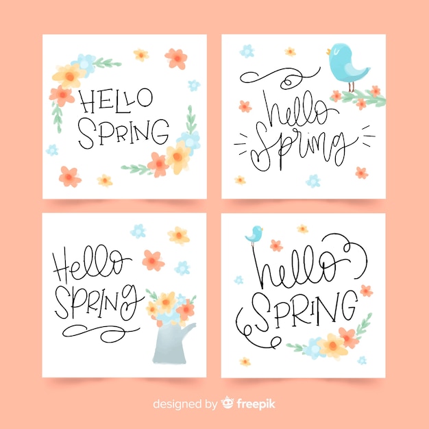 Spring card collection