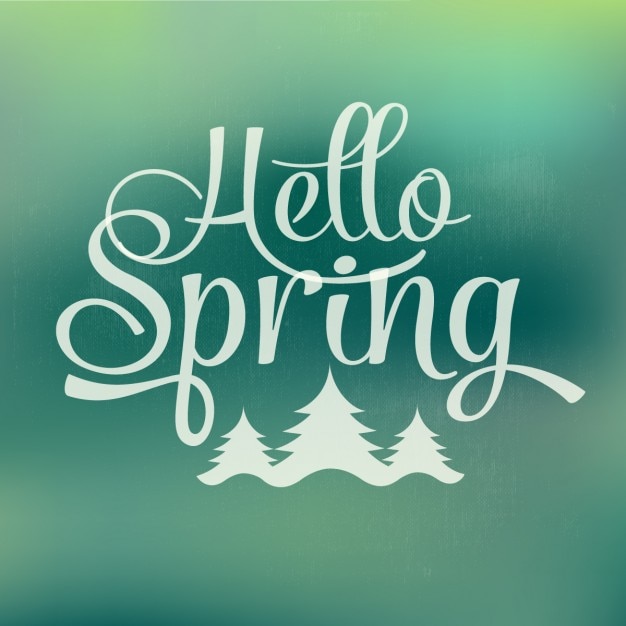 Free vector spring card