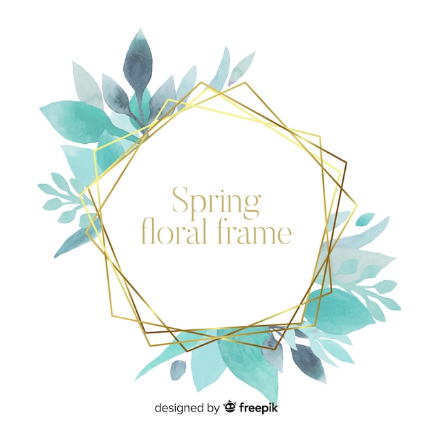 Free vector spring floral frame