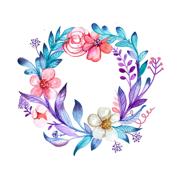 Spring floral frame