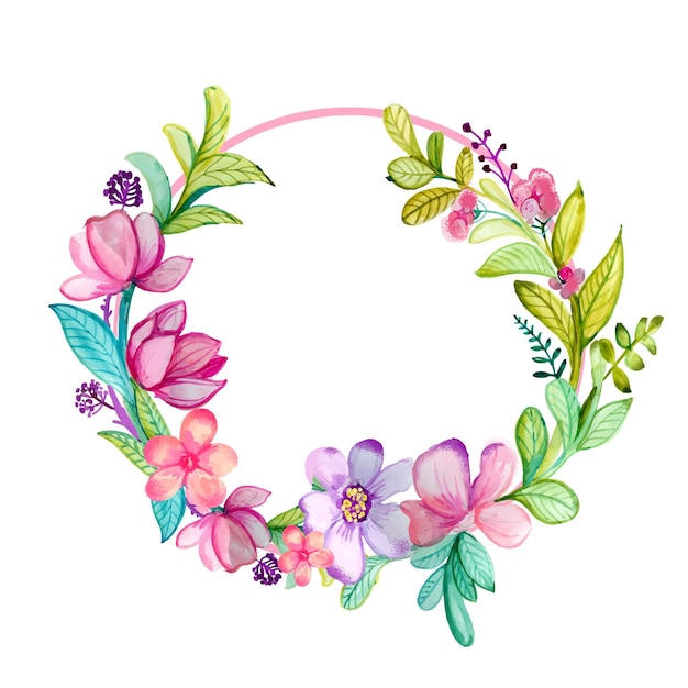 Free vector spring floral frame