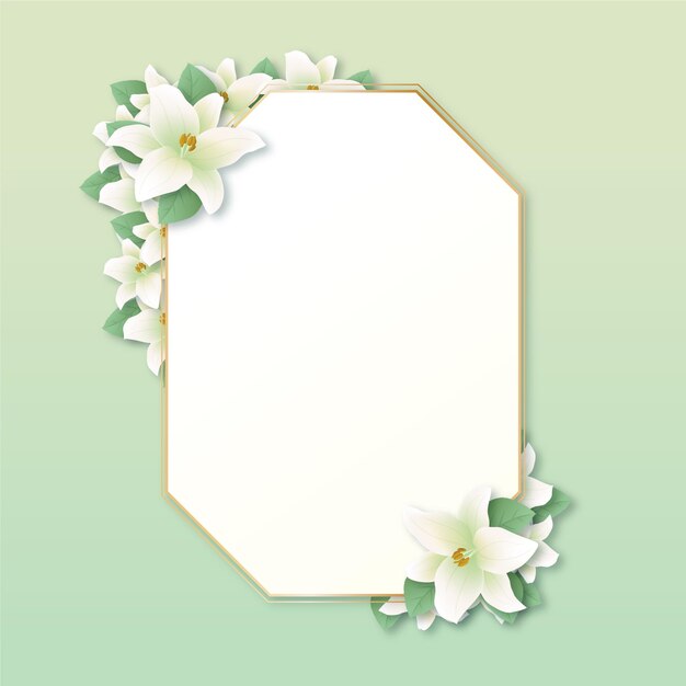 Spring floral frame