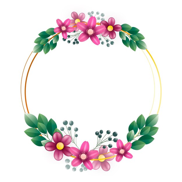 Spring floral frame