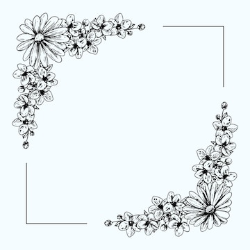 Free Vector Spring Fl Frame