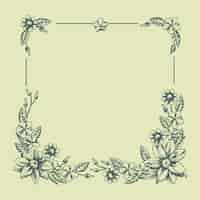 Free vector spring floral frame