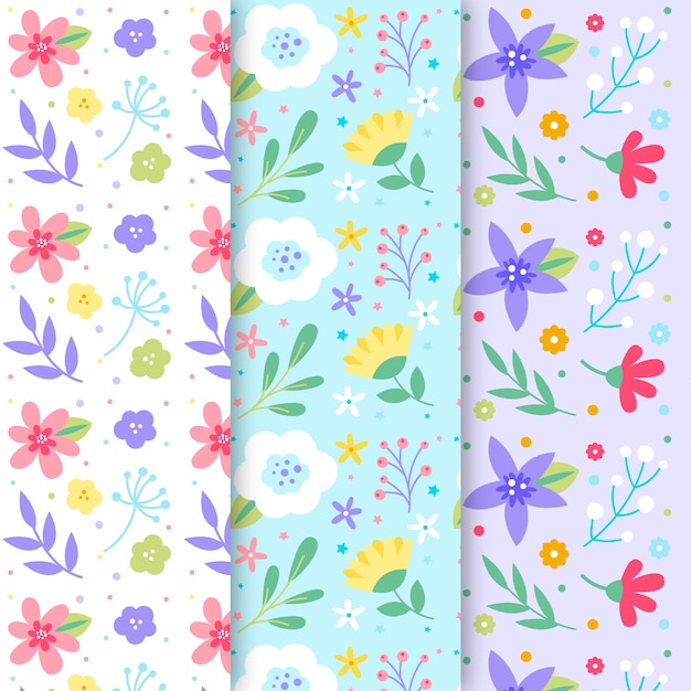 봄 꽃 패턴 모음