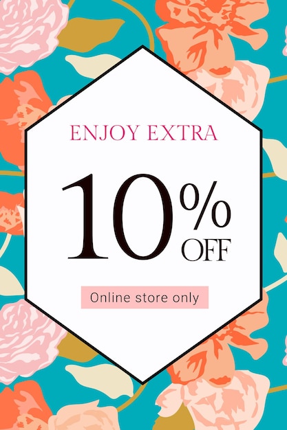 Весенний цветочный шаблон продажи шаблон вектор с красочными розами мода рекламный баннер