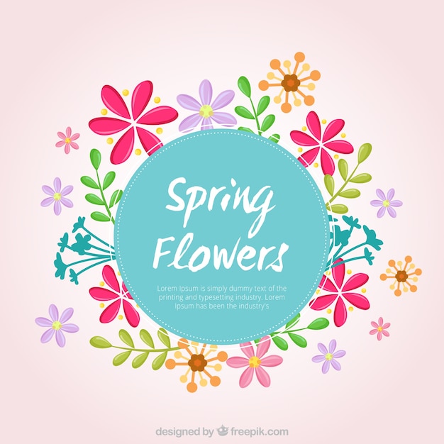 Free vector spring flower background