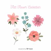 Free vector spring flower collection