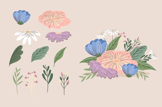 Spring flower collection