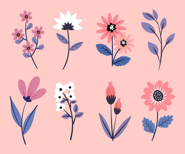 Spring flower collection