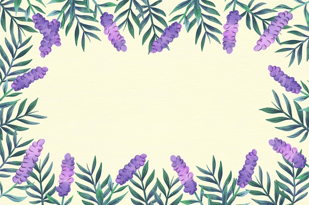 Free vector spring flowers copy space floral background