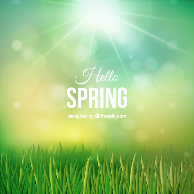 Бесплатное векторное изображение Весна трава фон