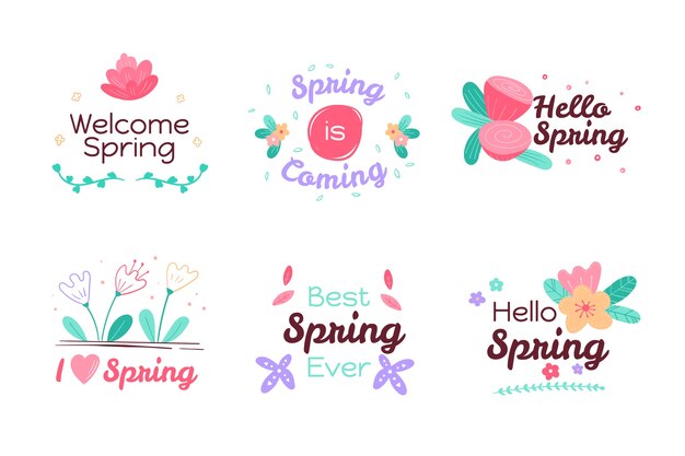 Spring label collection theme