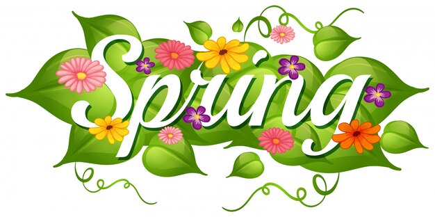 Spring nature flower background