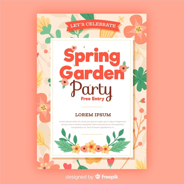 Spring party brochure