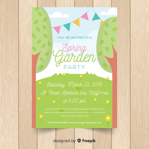 Spring party poster