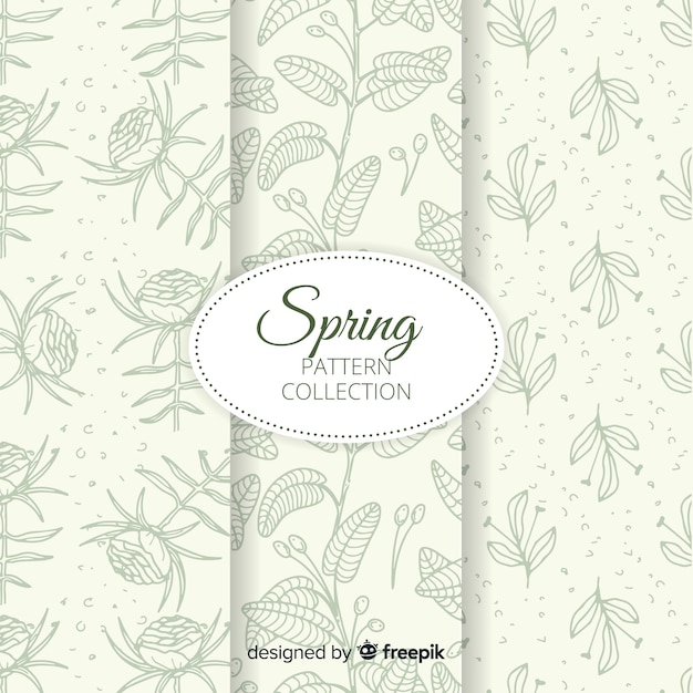 Free vector spring pattern collection