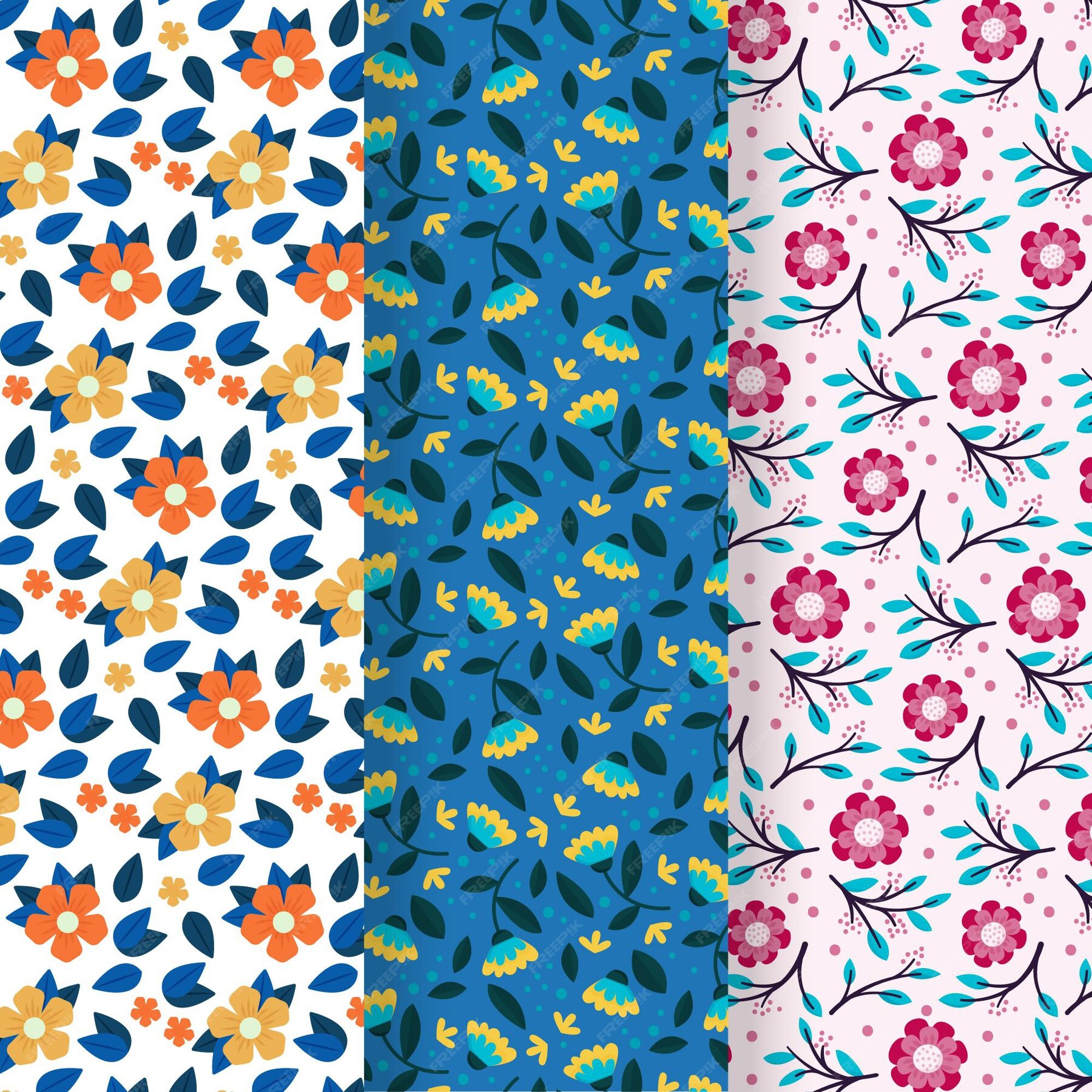 Free Vector | Spring pattern collection