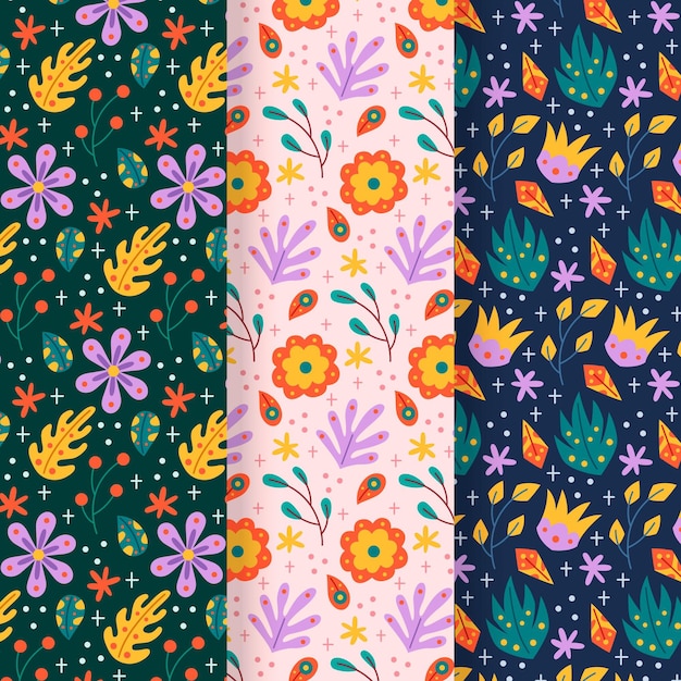 Free vector spring pattern collection