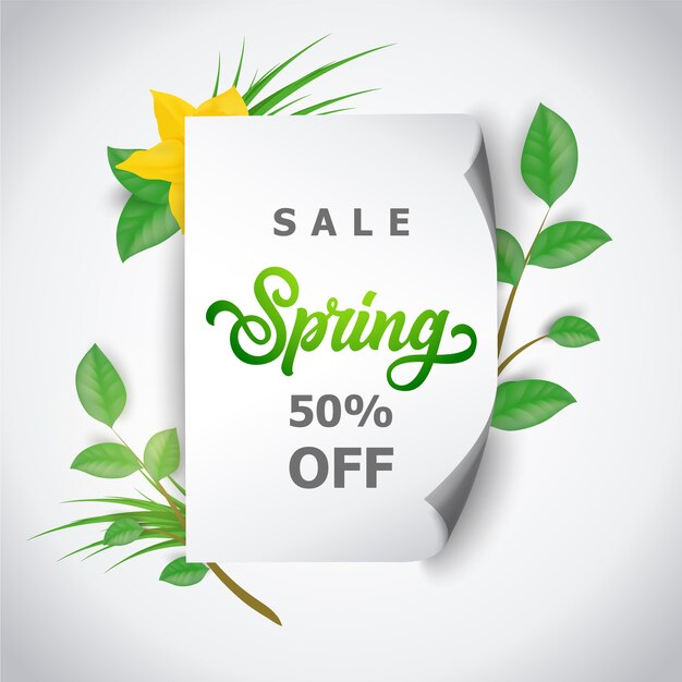 Spring sale background