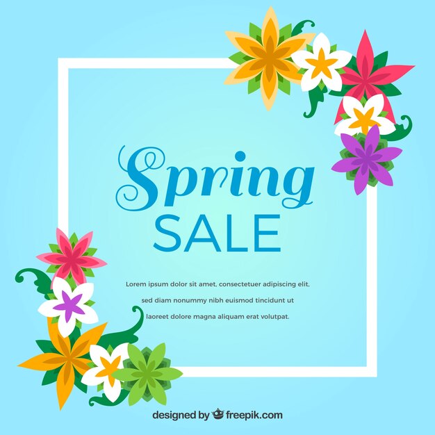 Spring sale background