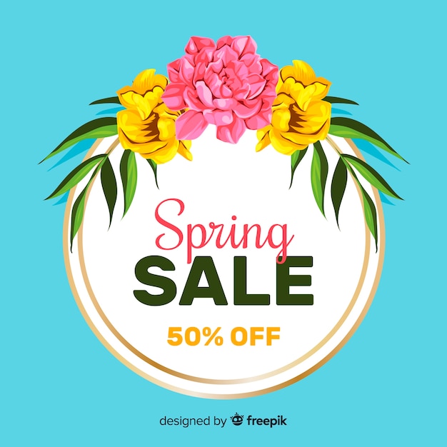 Free vector spring sale background