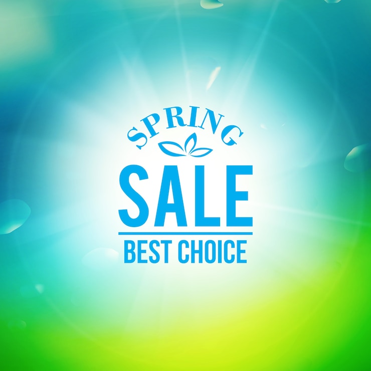 मुफ़्त वेक्टर spring sale banner