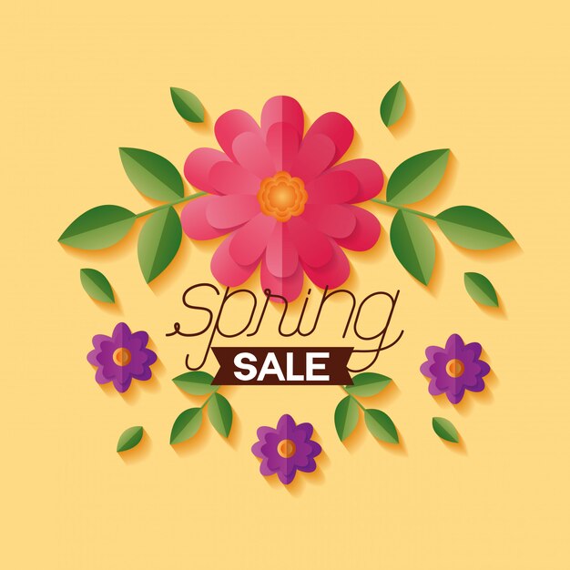 Spring sale banner