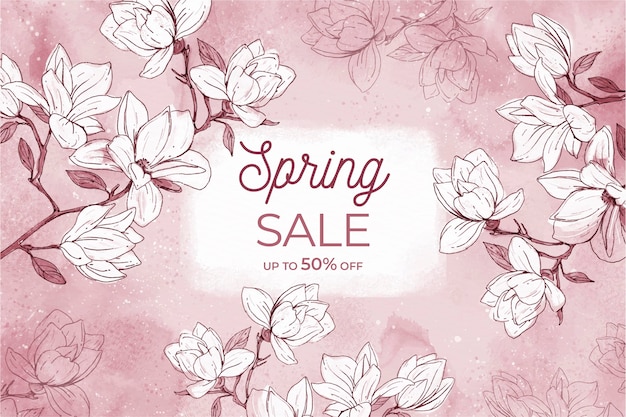 Spring sale concept