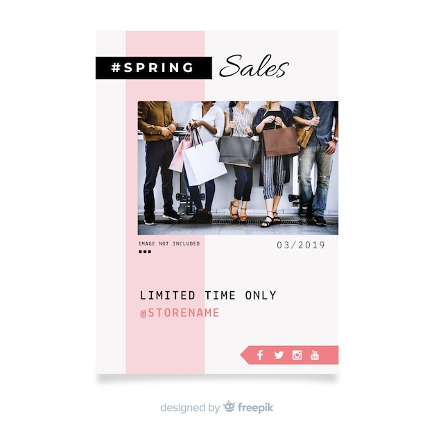 Spring sale flyer