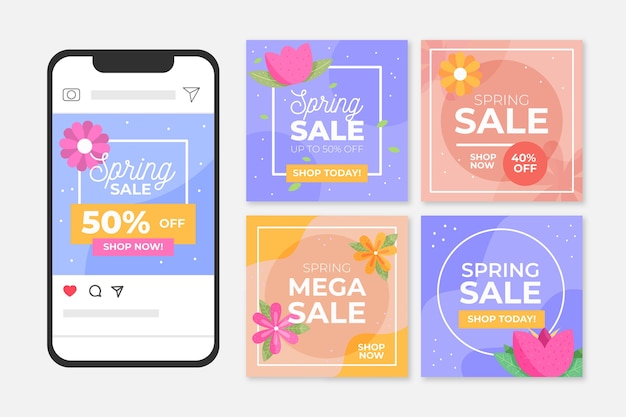 春のセールInstagramポストコレクション