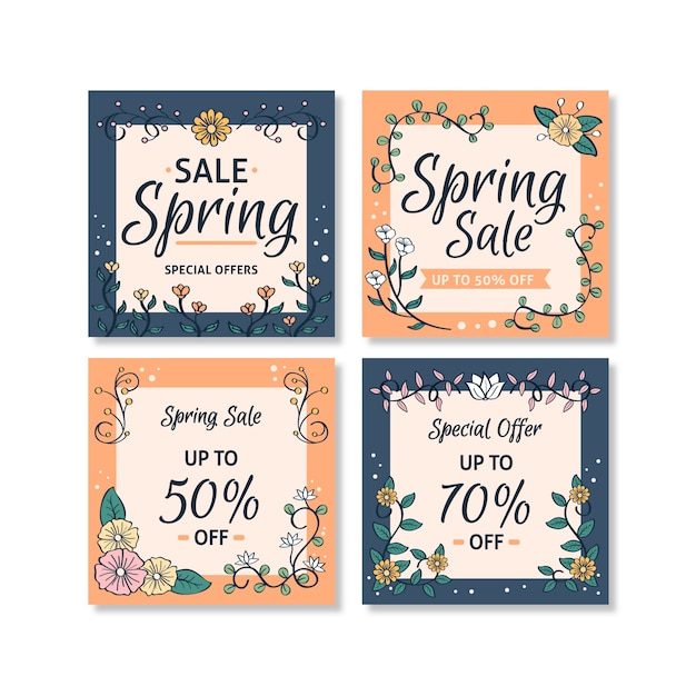 Spring sale instagram post collection