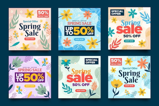 Spring sale instagram post