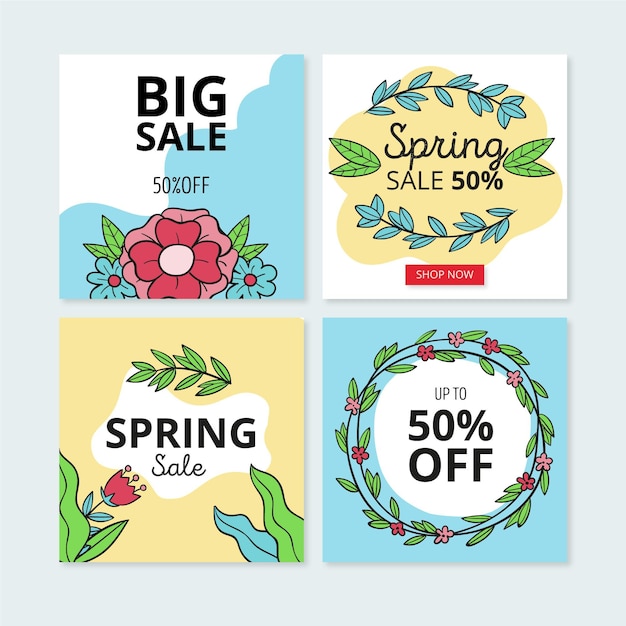 Spring sale instagram posts