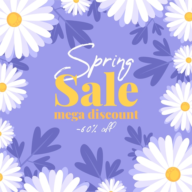 Spring sale offers with white flowers