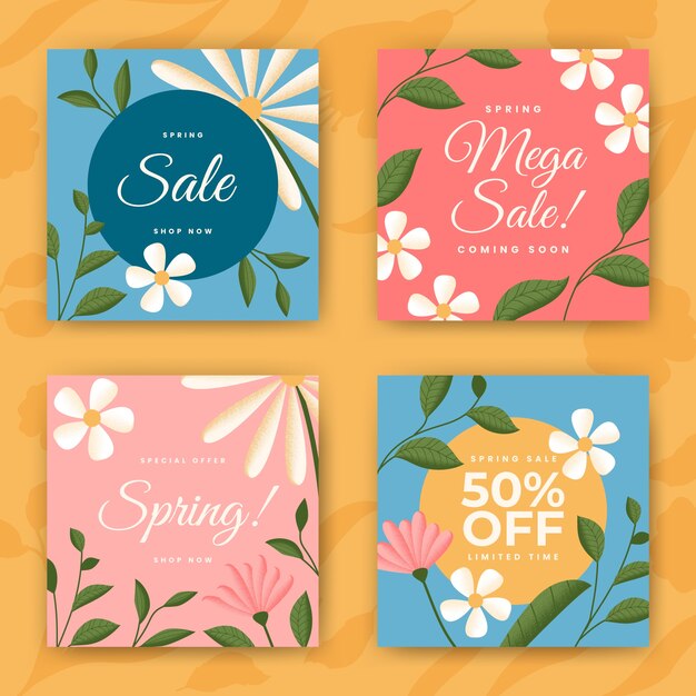 Spring sale social media story collection