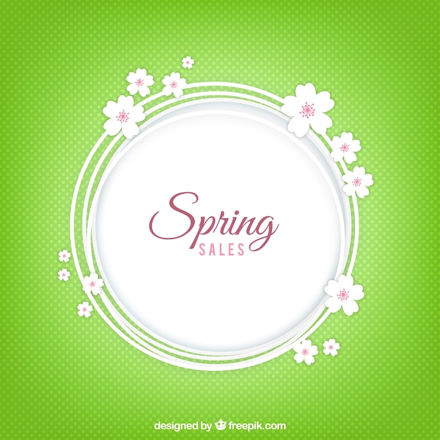 Spring sales background