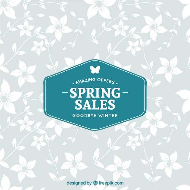 Free vector spring sales label